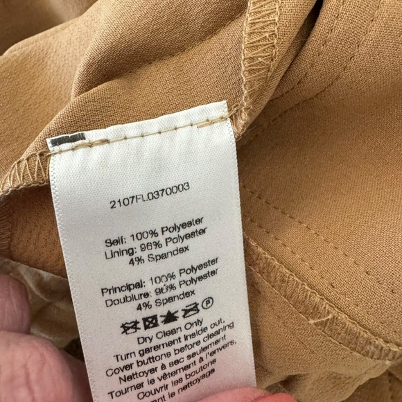 VERONICA BEARD - Paros Drawstring Jacket Women's Tan Jacket Sz S - Picture 11 of 11